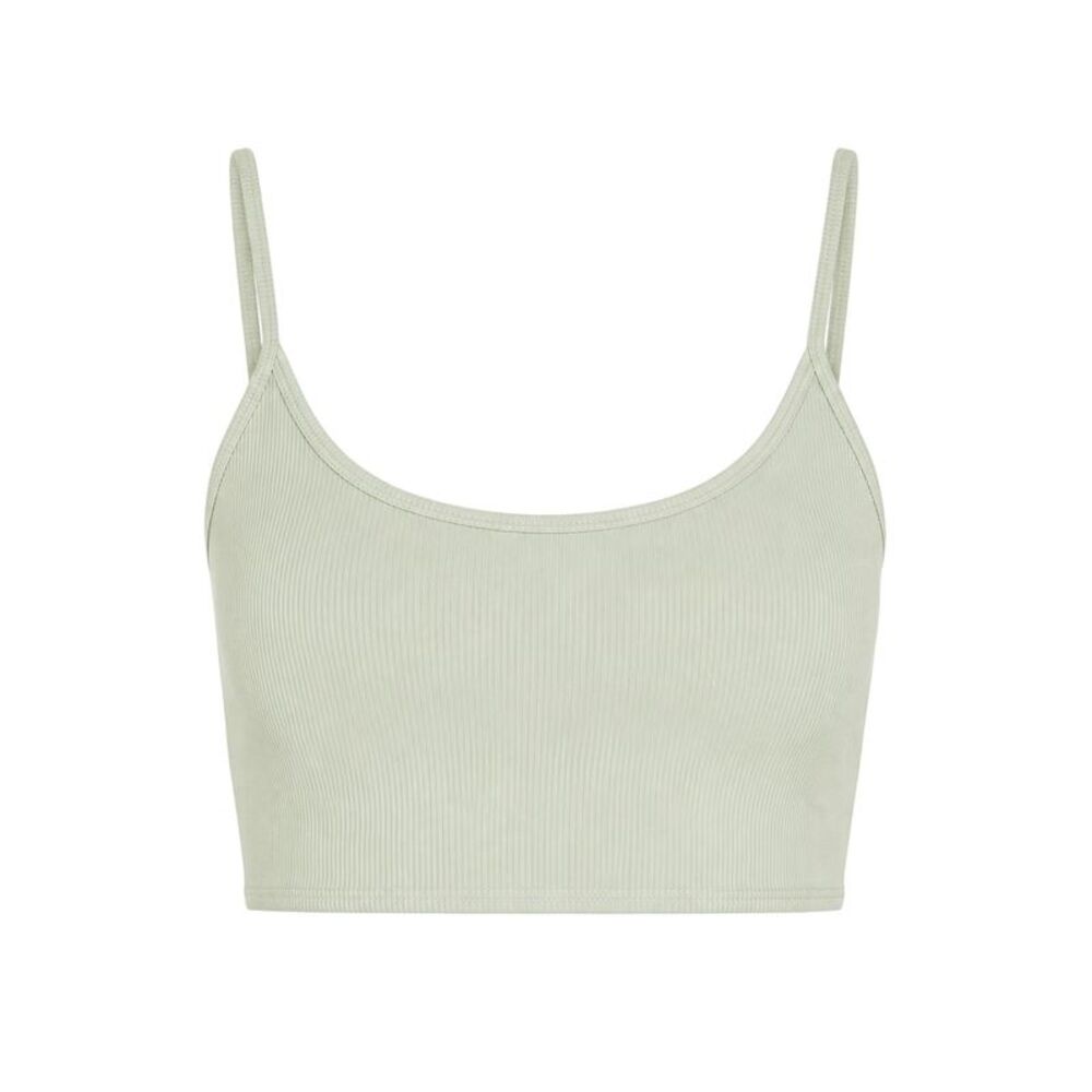 Missy Empire Womens/Ladies Ribbed Strappy Bralette / Sage
